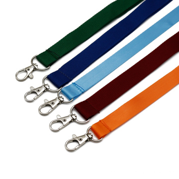 High quality free sample custom logo printed ribbon wrist satin lanyard for kids